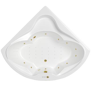 Гидромассажная ванна WHITECROSS Konsul 0110.150150.100.NANO.GL 150 см Nano золото